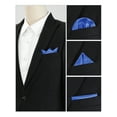 thumbnail image 4 of INSPIRE CHIC Men's Pocket Squares Solid Color Handkerchiefs for Wedding Party Royal blue, 4 of 4