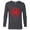 Charcoal Heather, variant on Marvel Spider-Man: Across the Spider-Verse Miles Symbol - Long Sleeve T-Shirt for Men - Customized-Athletic Heather