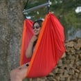 thumbnail image 2 of Vivere Parachute Hammock Chair- Punch Red and Peach Orange, 2 of 6