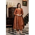 thumbnail image 3 of KLOSIA Women Embroidery Solid Anarkali Kurta and Pant Set with Dupatta - Indian Pakistani Ethnic Traditional Wear Anarkali Kurta Set, 3 of 7