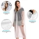 thumbnail image 2 of Poncho para adultos Swtroom paquete de 2 reutilizables ligero con capucha y mangas, 2 of 6