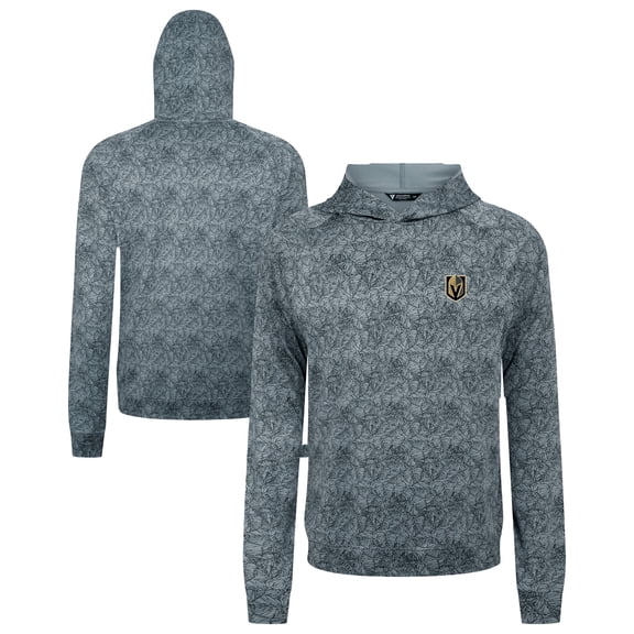 Men's Levelwear Gray Vegas Golden Knights Albatross Raglan Pullover Hoodie