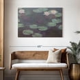 thumbnail image 3 of Elephant Stock Ninfee Rosa Wall Art - Horizontal Canvas Wall Art - Living Room Wall Decor - Floral And Botanical Canvas - Pink And Gray Decor By Claude Monet - 45" x 30", 3 of 8
