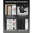 thumbnail image 3 of KFFKFF Commercial Merchandiser Refrigerator Single Glass Door 5.7Cu ft , Display Beverage Cooler Merchandiser, 3 of 8