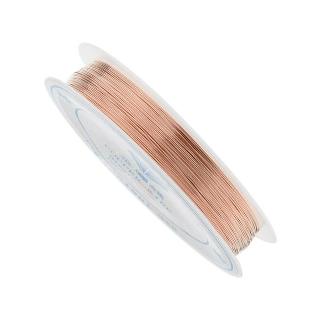 1 pieza de alambre de cobre para manualidades de joyería con cuentas 03 mm