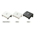 thumbnail image 2 of Reposapiés con superficie de masaje Taburete ergonómico para pies debajo del escritorio Reposapiés c Meterk Blanco, 2 of 7