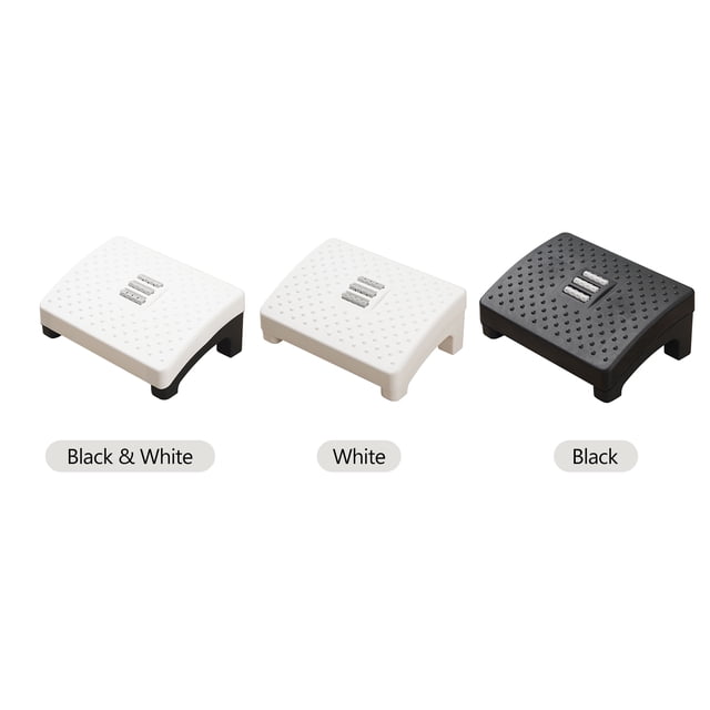 Reposapiés con superficie de masaje Taburete ergonómico para pies Debajo del escritorio Reposapiés con patas antideslizantes Posición ajustable para el trabajo en el hogar Oficina Escuela yeacher estándar