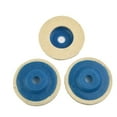 thumbnail image 3 of 3 Pcs 100mm 4 inch Wool Buffing Angle Grinder Wheel Felt Polishing Disc Pad, 3 of 10