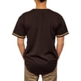 thumbnail image 3 of Lappel Men's Baseball Button Down Jersey College Sports Team Uniforms Size up to 3XL Short Sleeve Athletic Sports Tee Shirts Made in USA, 3 of 4