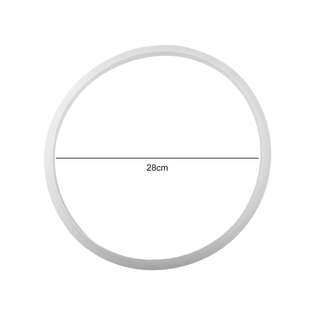 MYG Silicone Pressure Cooker Sealing Ring 28cm Clear Rubber Gasket Replacement for Aluminum Alloy Cookers High Temperature Resistant Safe Cooking Accessory