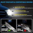 thumbnail image 3 of GFDYREE 9005 HB3 LED Headlight Bulbs, 12000 Lumens Plug-N-Play Conversion Kit Replacement, Compatible with 1999-2007 2008 2009 2010 2011 2012 2013 Jeep Grand Cherokee, 6500K Cool White (Pack, 3 of 7