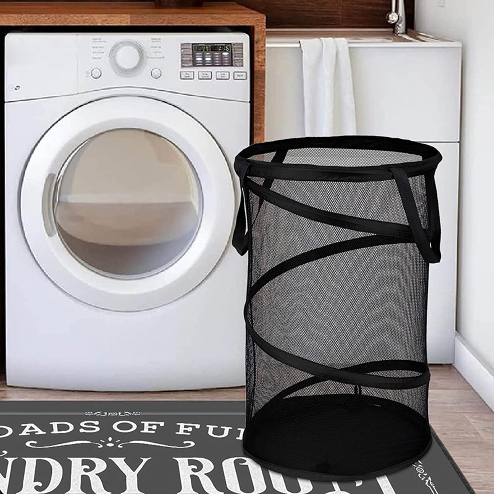  Neateam Laundry Hamper, 65L Collapsible Laundry Basket with  Lid, Grey Hampers for Laundry Bin with Handle Laundry Basket Dorm with Laundry  Bag, Dirty Clothes Hampers for Bedroom Laundry Room Bathroom 
