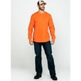 thumbnail image 6 of Hawx Men's Logo Long Sleeve Work T-Shirt Big Orange 3X, 6 of 6