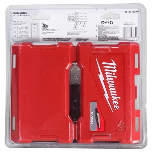 Milwaukee 48-89-9291 Cobalt Step Bit Kit (3 Piece)