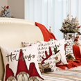 thumbnail image 3 of Christmas Decorative Pillow Covers 18x18 Inch Set of 4, Gnomes Santa Claus Deer Snowman Winter Holiday Farmhouse Cushion Cases Xmas Decoration for Home GA313-18, 3 of 6