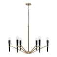 thumbnail image 6 of Capital Lighting 453861AB Enzo 6 Light 33" Wide Candle Style Chandelier - Black, 6 of 6