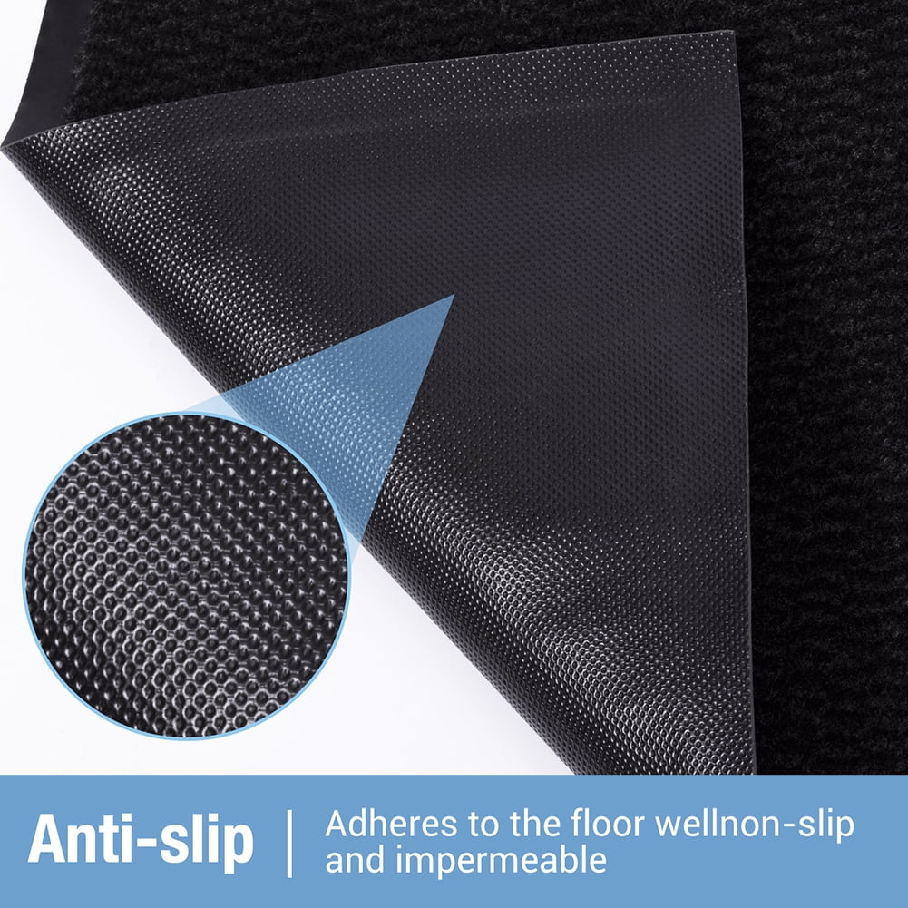 Kepooman Door Mat Indoor Outdoor Floor Mat, 35.5" x 23.5", Non-Slip Absorbent Front Back Doormat Entryway Rugs, Low Profile Resist Dirt Door Mats for Home, Entrance, Garage, Patio, Black Kepooman Door Mat Indoor Outdoor Floor Mat, 35.5" x 23.5", Non-Slip Absorbent Front Back Doormat Entryway Rugs, Low Profile Resist Dirt Door Mats for Home, Entrance, Garage, Patio, Black