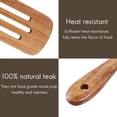 thumbnail image 5 of 6 Pcs Wooden Spurtle Set, Teak Spurtle Set Heat Wooden Spatula Cooking Utensils Set Non-Stick Wooden Spoons, 5 of 8