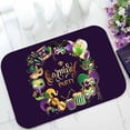 thumbnail image 1 of YUSDECOR Frame Template with Golden Carnival Masks on Black Home Decor Floor Mat Area Rug Doormat Size 15.7x23.6 Inches, 1 of 1