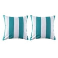 thumbnail image 1 of Outdoor Square Cushion 18in - Aqua Cabana (2 Pack), 1 of 4