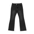 thumbnail image 7 of Bootcut Jeans for Women Y2K Baggy Stretchy Low Waisted Vintage Flare Jeans Button Closure Trendy Versatile Wide Leg Denim Pants with Pockets Black S, 7 of 7