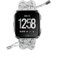 thumbnail image 2 of REQO Compatible with Fitbit Versa 2 Bands, Woven Nylon Friendship Rope Outdoor Survival Weave Adjustable Replacement Straps Wristbands Accessories for Versa Lite,Versa 2,SE, 2 of 7