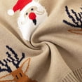 thumbnail image 7 of Quealent Boys Sweater Male Big Kid Sweaters for Kids Toddler Boys Girls Winter Long Sleeve Deer Christmas Knit Sweater Base Warm Boys (Khaki, 18-24 Months), 7 of 7