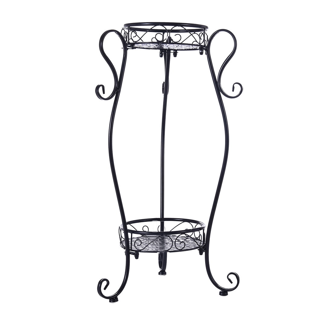 [Roseonmyhand]2Tier Metal Plant Stand Planter Rack