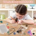 thumbnail image 4 of 24 Sets Valentines Day Cards Natural Gemstone Crystals Rocks Minerals Bulk, Valentine Exchange Card for Kids Girls Boys Class Classroom Party Favors, 4 of 6