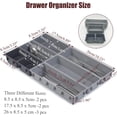 thumbnail image 3 of ERSAN-Adjustable 7 PCS Narrow Drawer Organizer Tray Set for Home & Office, Kitchen Utensil Drawer Storage Small Cutlery Compartment Tray with 3 Different Size for Silverwares, 3 of 4