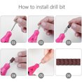 thumbnail image 4 of Electric Nail Art File Drill Acrylic Manicure Pedicure Portable Machine Kit(Pink), 4 of 7