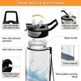 thumbnail image 4 of Shark Blue 32oz Water Bottles with Straw Tritan Leakproof Sports Bottle BPA Free Clear for Fitness Gym Swimming Cycling, 4 of 7