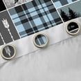 thumbnail image 4 of Feelyou Rustic Hunting Black Out Curtains, Blue Buffalo Curtains Pack of 2 (42x63 Each), 4 of 6