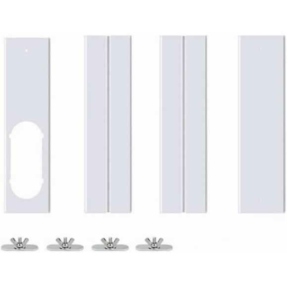 4pcs Adjustable Window Slider Kit Air Conditioner Wind Shield Plate for Portable Air Conditioner
