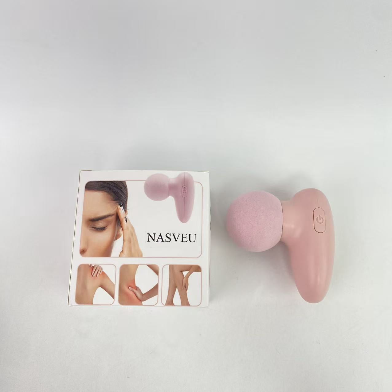 NASVEU Massage apparatus and instruments,Mini Massage Gun-Pink，Muscle Deep Tissue Massager Gun, Handheld Percussion Massager, Portable Quiet Massage Gun