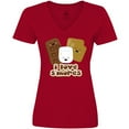thumbnail image 3 of Inktastic I Love S'Mores Women's V-Neck T-Shirt, 3 of 5