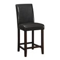 thumbnail image 1 of Coaster 24" Faux Leather Contemporary Counter Stool in Dark Brown, 1 of 2