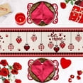 thumbnail image 5 of Valentine's Day Table Runner, Be Mine Love Romantic Heart Red Black Plaid Washable Cotton-linen Table Runners Dining Kitchen Decoration for Everyday Home Wedding Party Decor, 13 x 36 Inch, 5 of 9