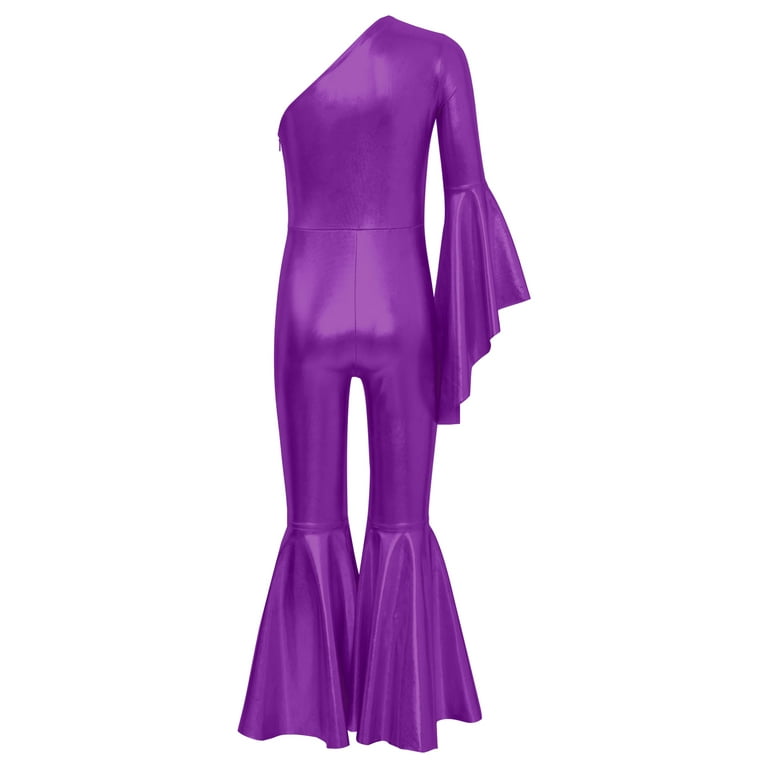 Purple bell shop bottom jumpsuit
