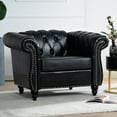thumbnail image 2 of One-Person Sofa for Relaxing Living Room | Backrest with Equal Stress | Soft and Cleanable PU Leather | Simple Clean of Birch Leg Stains, 2 of 6