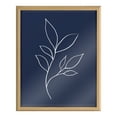 thumbnail image 2 of Blake Modern Blue Botanical Line Sketch Print 3 16 in x 20 in Framed Drawing Art Prints, by Kate and Laurel, 2 of 6