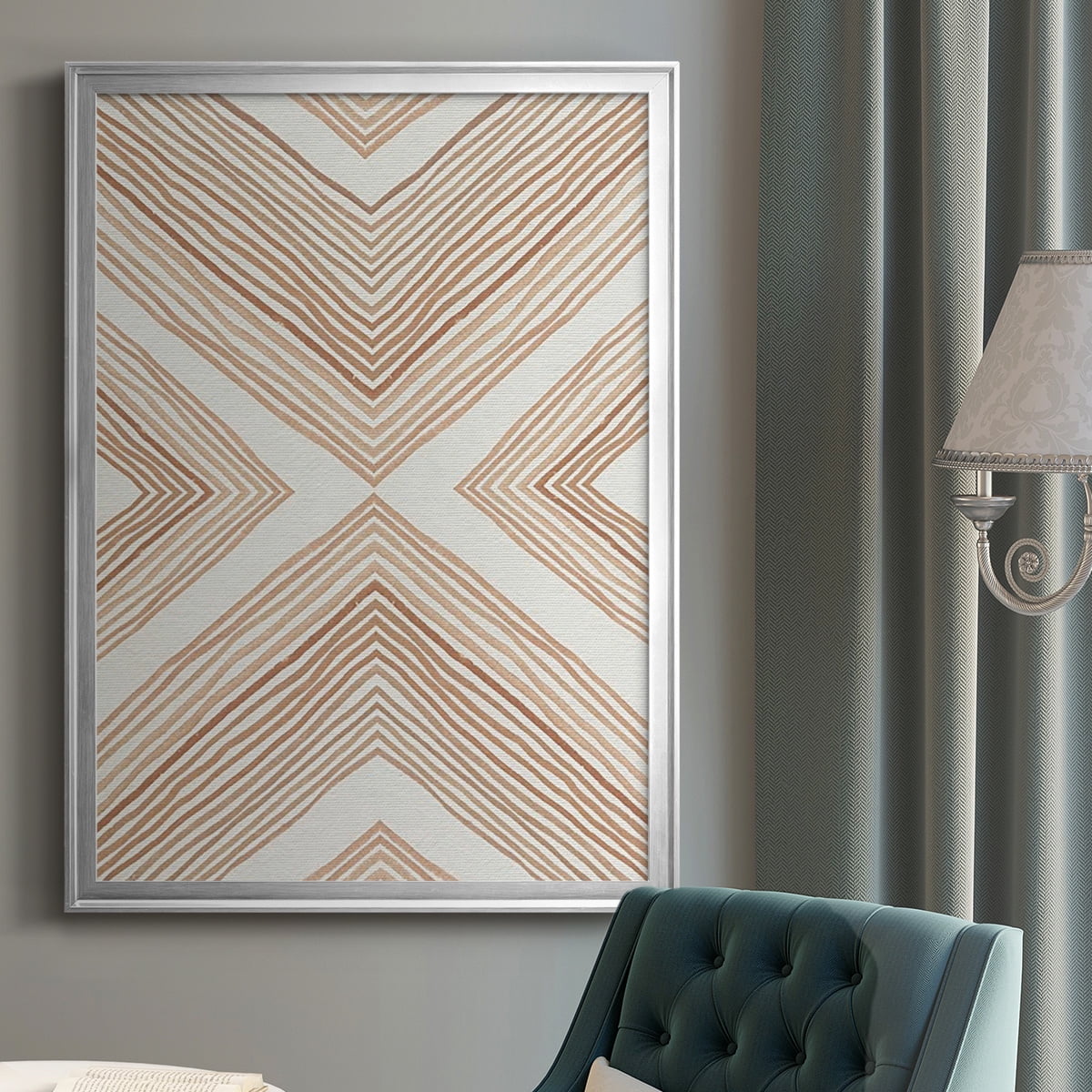 Diametric Clementine II Premium Framed Print, in Gold, Black, or Silver - Ready to Hang