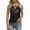 Black, variant on Women's Sequin Halter Neck Tank Top Shiny Sleeveless Blouse with Cut-Out Detail in Solid Colors(Pink, XL)