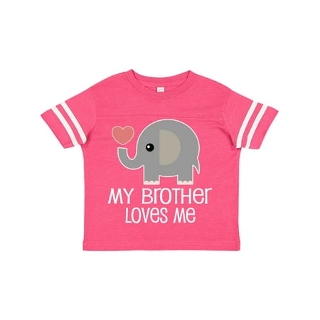 

Inktastic My Brother Loves Me Elephant Gift Toddler Boy or Toddler Girl T-Shirt