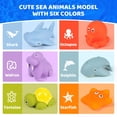 thumbnail image 3 of Juguete de baño, animales flotantes que se decoloran y rocian con agua, accesorio para piscina de baño, juego de pesca de tiburones para bebés y niños, 3 of 5