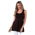 thumbnail image 4 of 24/7 Comfort Apparel Women's Sleeveless Tunic Tank, 4 of 5