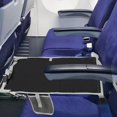 thumbnail image 1 of Refutero de aviones para niños, reposabrazos de las piernas, compacto para que los niños se acuesten en avión, extensor de asiento de avión, hamaca de Negro, 1 of 9