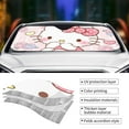 thumbnail image 3 of Hello Kitty Car Windshield Sunshades, Front Windshield Sun Shade, Hardened Sun Visor Shield Cover, Foldable Reflector For Car Truck Suv, Keeps Your Vehicle Cool, 3 of 8