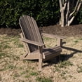 thumbnail image 2 of Titan Great Outdoors Everwood Hilltop Driftwood Curve Back Poly Adirondack Folding Chair, 2 of 6