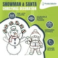 thumbnail image 2 of ProductWorks Pro Line Christmas Yard Decorations, 60" Snowman & 48" Santa, 2 of 12